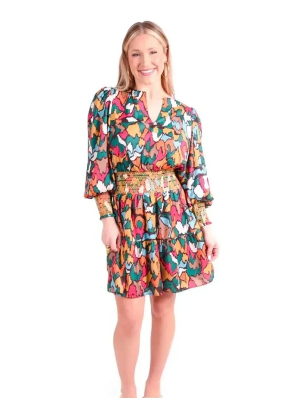 Emily McCarthy Penelope Dress in Fall Ikat Size Small
